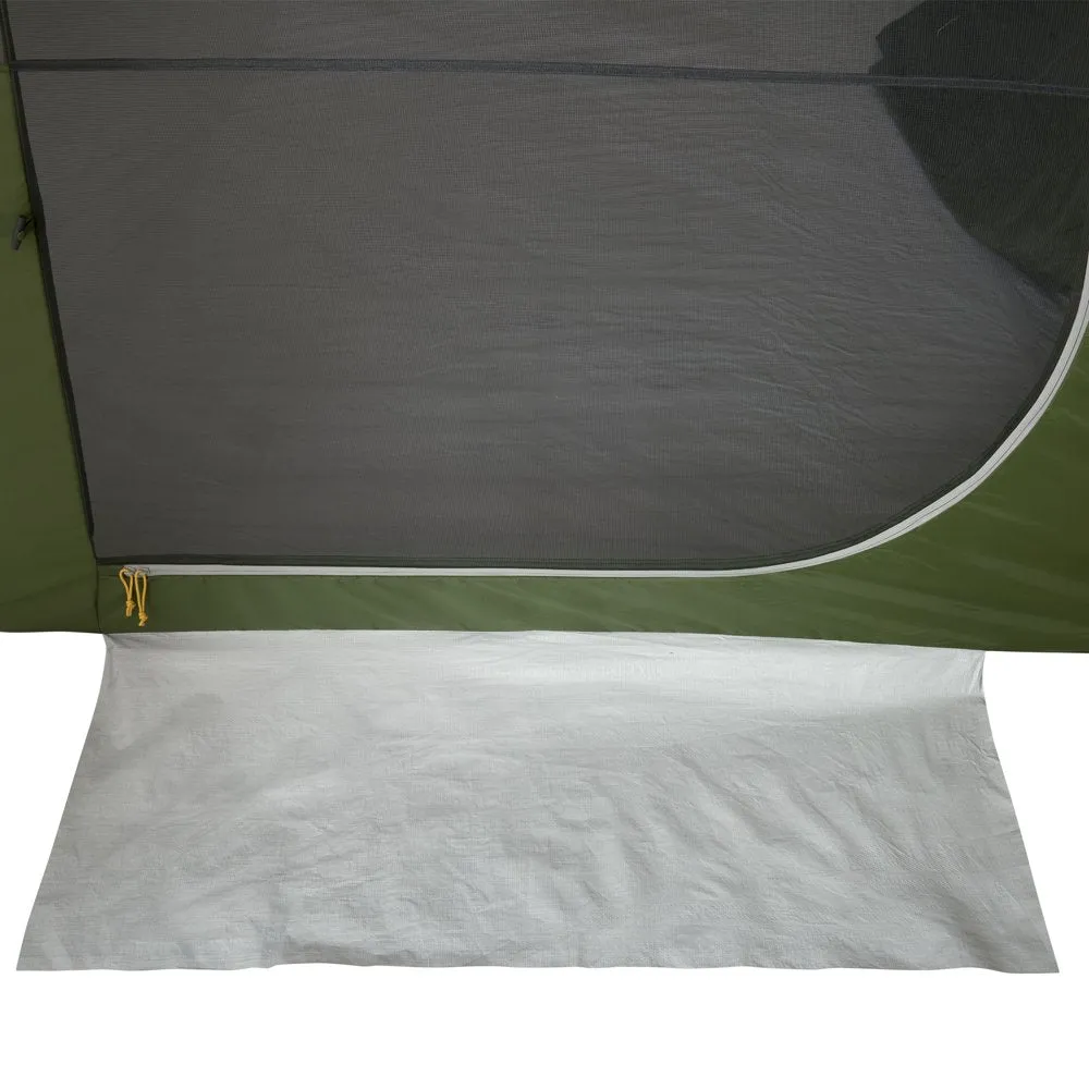 10-Person, 3-Room, Hybrid Dome Tent, Off-White / Green, with Full Fly, Weight 26 Lbs. 6 oz.
