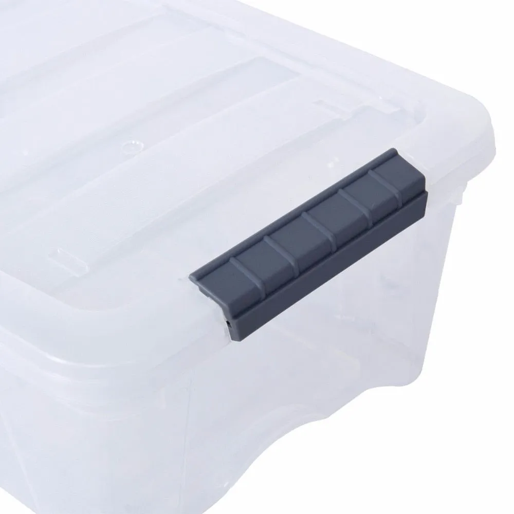 12 Pack 156 Quart 144 Liter Latch Stack Storage Box Tubs Bins Latches Handles