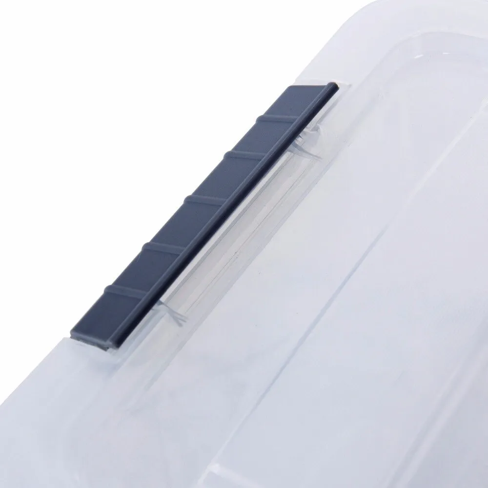 12 Pack 156 Quart 144 Liter Latch Stack Storage Box Tubs Bins Latches Handles