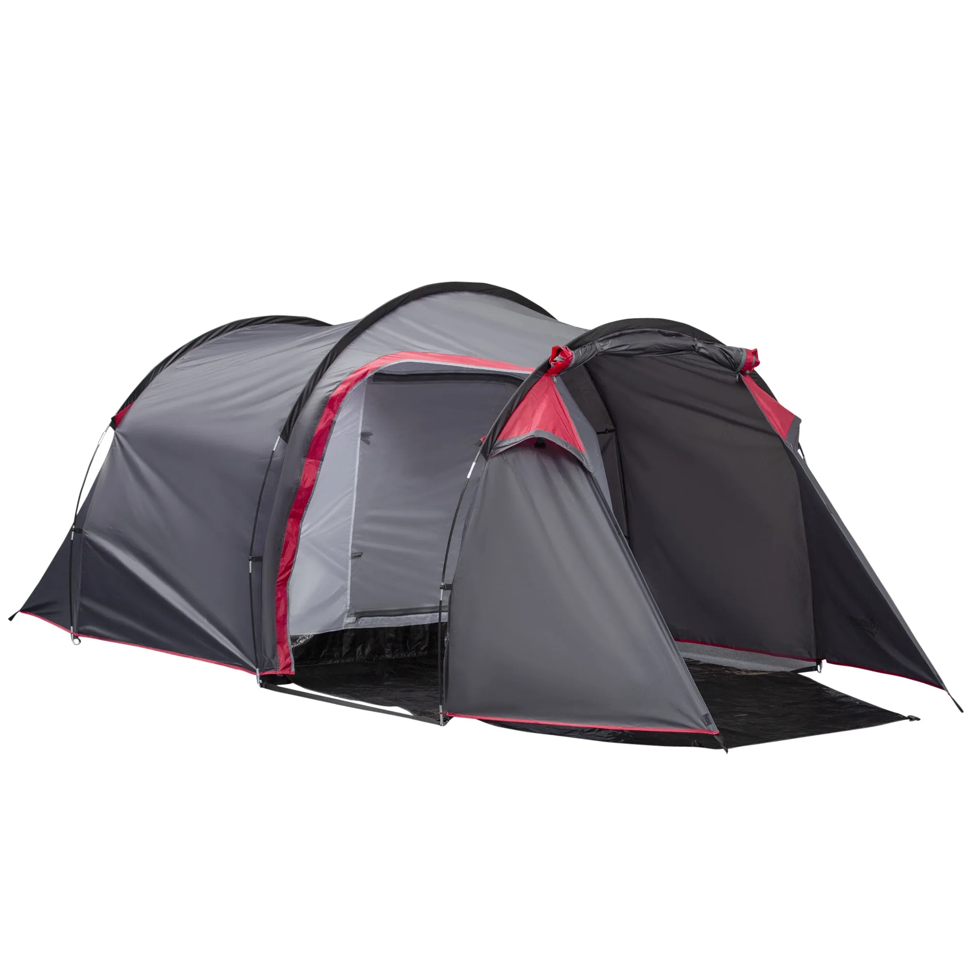 2-3 Person Tunnel Tent with Sewn-in Groundsheet
