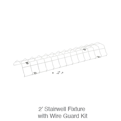2 Foot LED Stairwell Light, 3150 Lumens, 15W/20W/25W Selectable, 120-277V, CCT Selectable 3500K/4000K/5000K