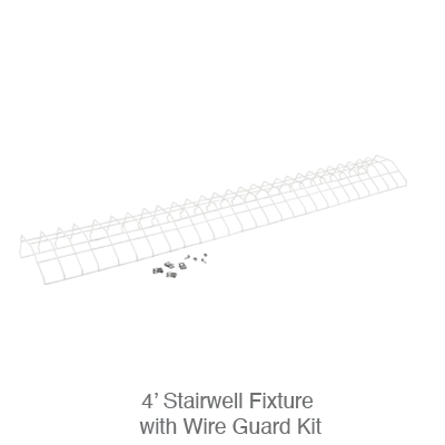 4 Foot LED Stairwell Light, 5400 Lumens, 30W/35W/45W Selectable, 120-277V, CCT Selectable 3500K/4000K/5000K