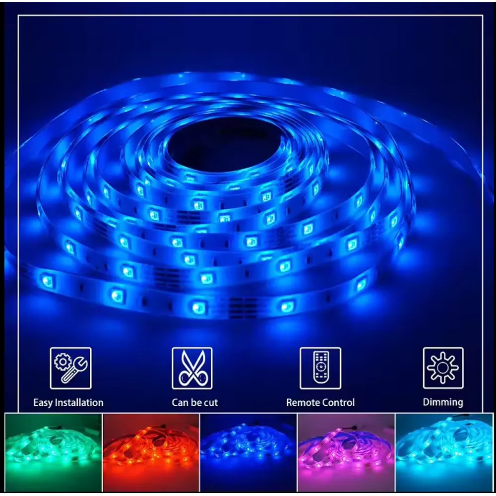 4.5M 2835 Flexible Waterproof Led Rgb Smart Strip Light M24-5-3
