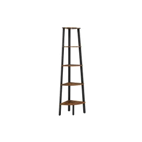 5-Tier Industrial Corner Shelf