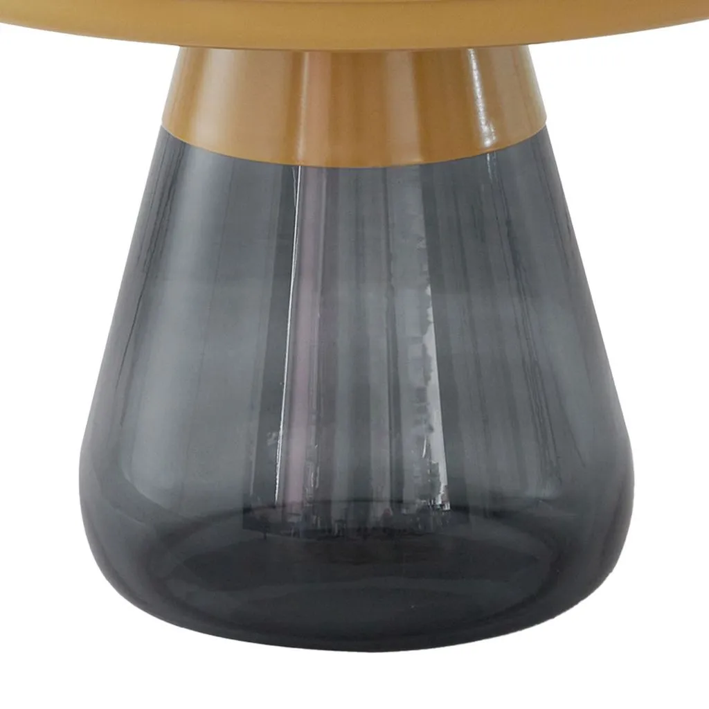 Aeryn Nesting Table, 24" Tray Top Nesting Table With Glass Base