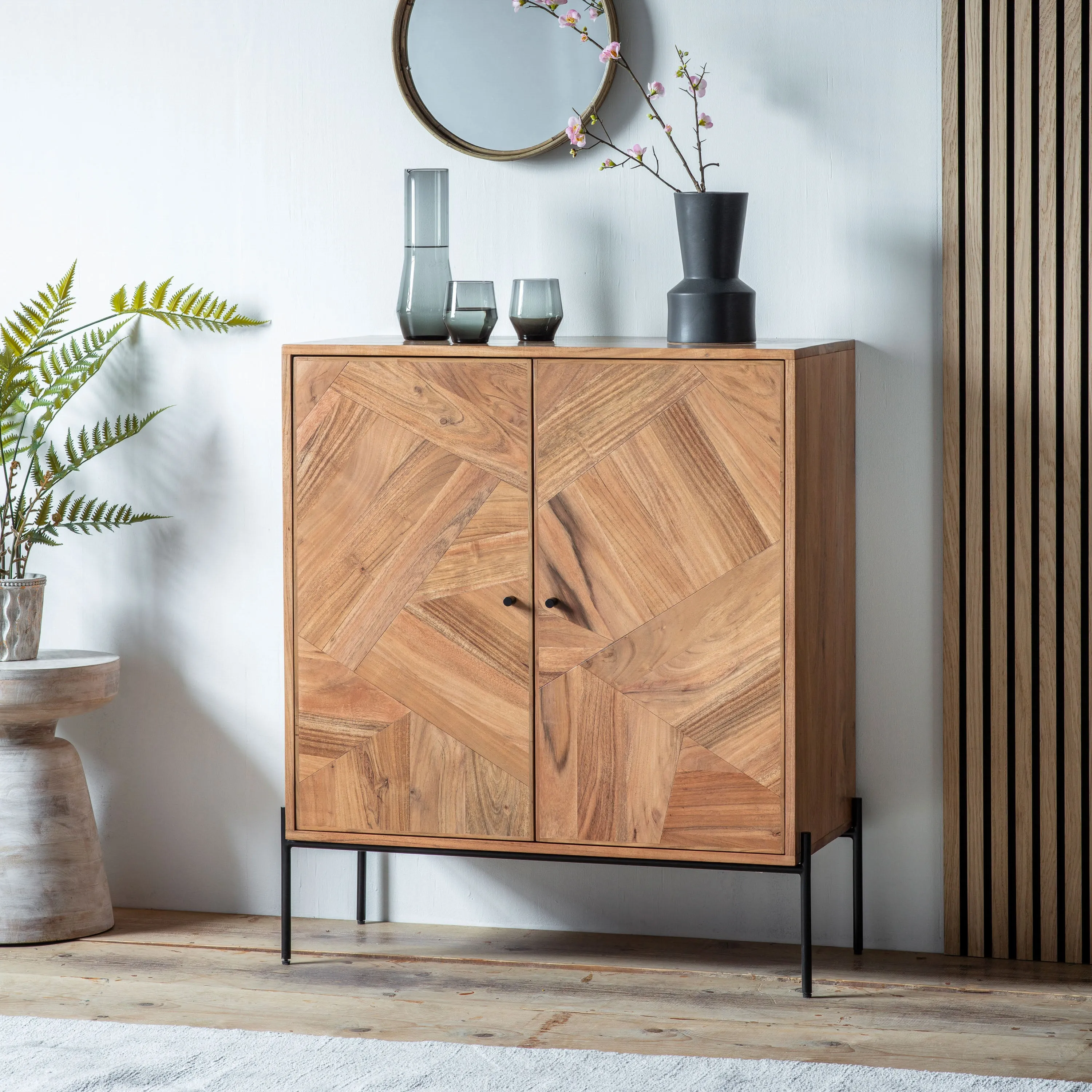 Amos Oklahoma 2 Door Drinks Cabinet
