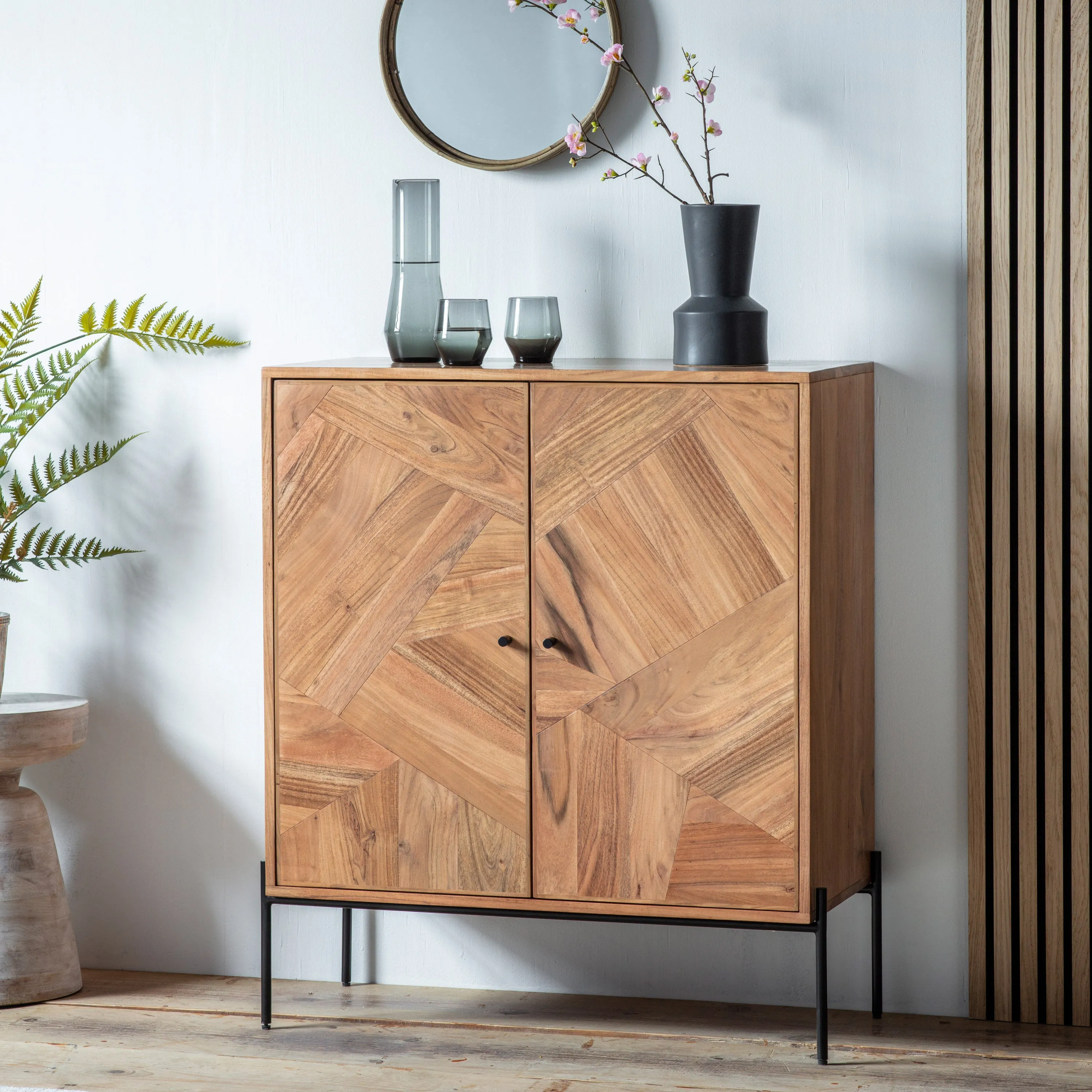 Amos Oklahoma 2 Door Drinks Cabinet
