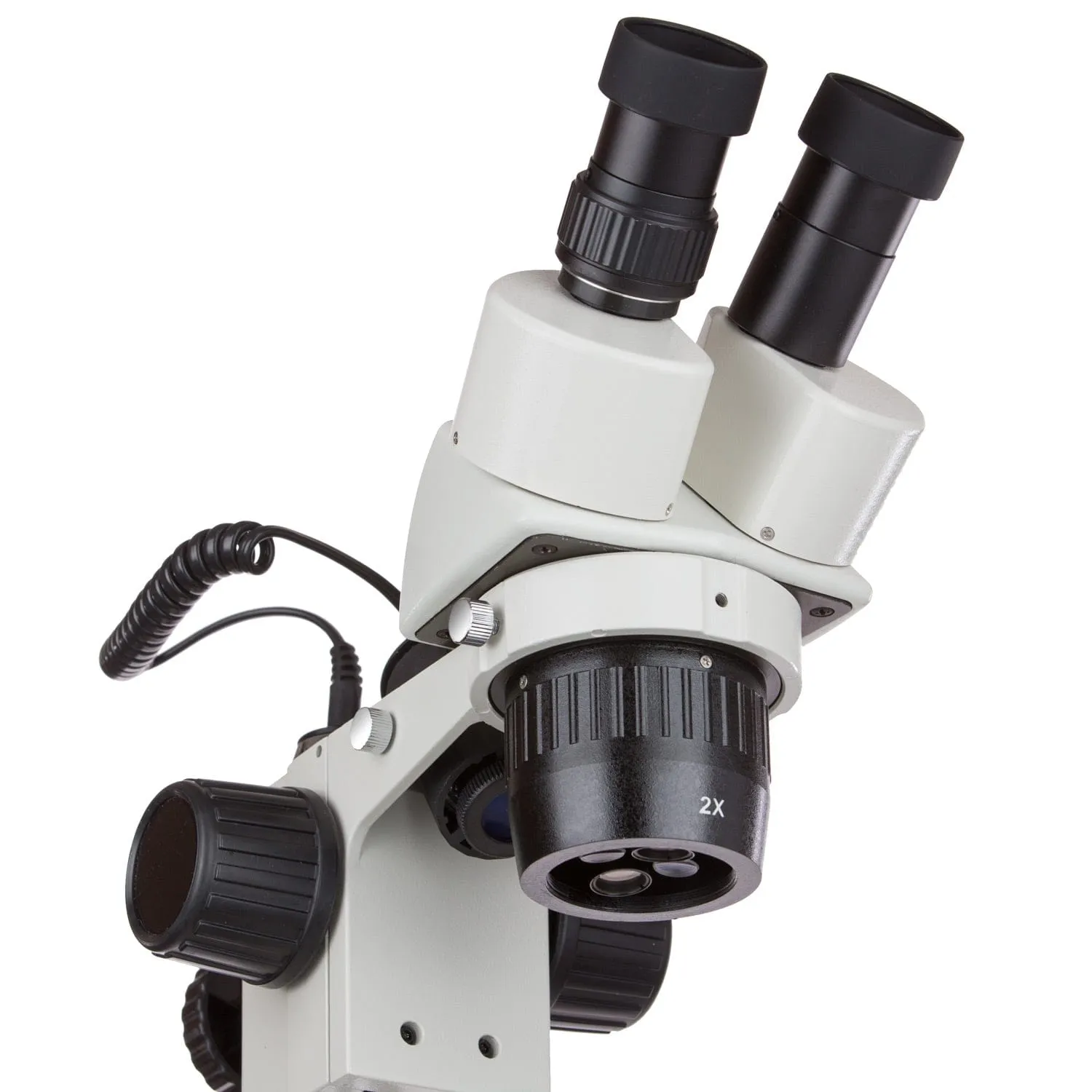 AmScope Super Widefield Binocular Stereo Microscope 20X-40X Magnification with Top & Bottom Halogen Lights on Pillar Stand