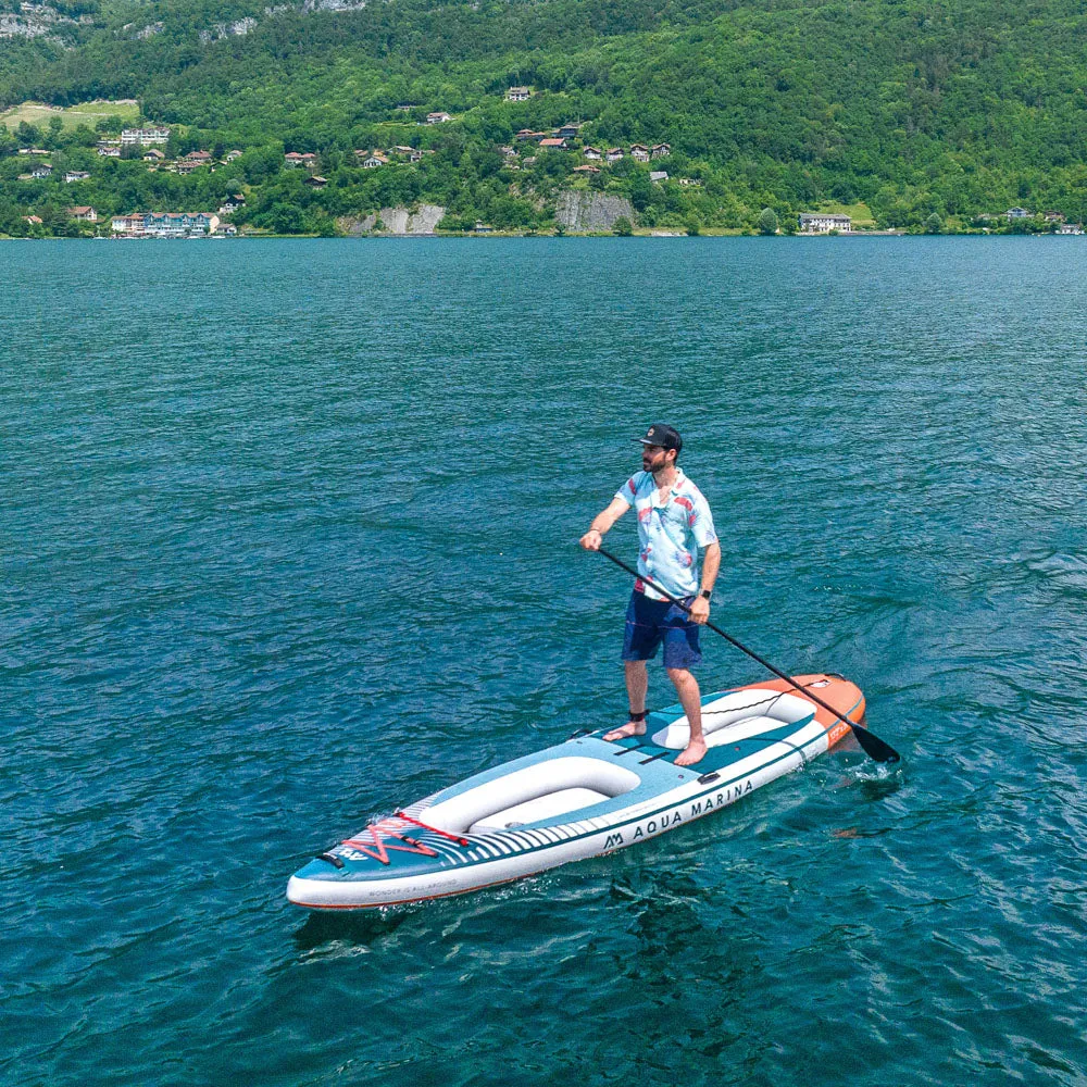 Aqua Marina Cascade Tandem Hybrid Inflatable Stand Up Paddleboard to Kayak Package