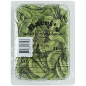 Baccis Fresh Pasta Agnolotti Spinach Ricotta 500g