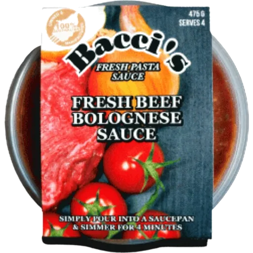 Baccis Pasta Sauce Bolognese 475g