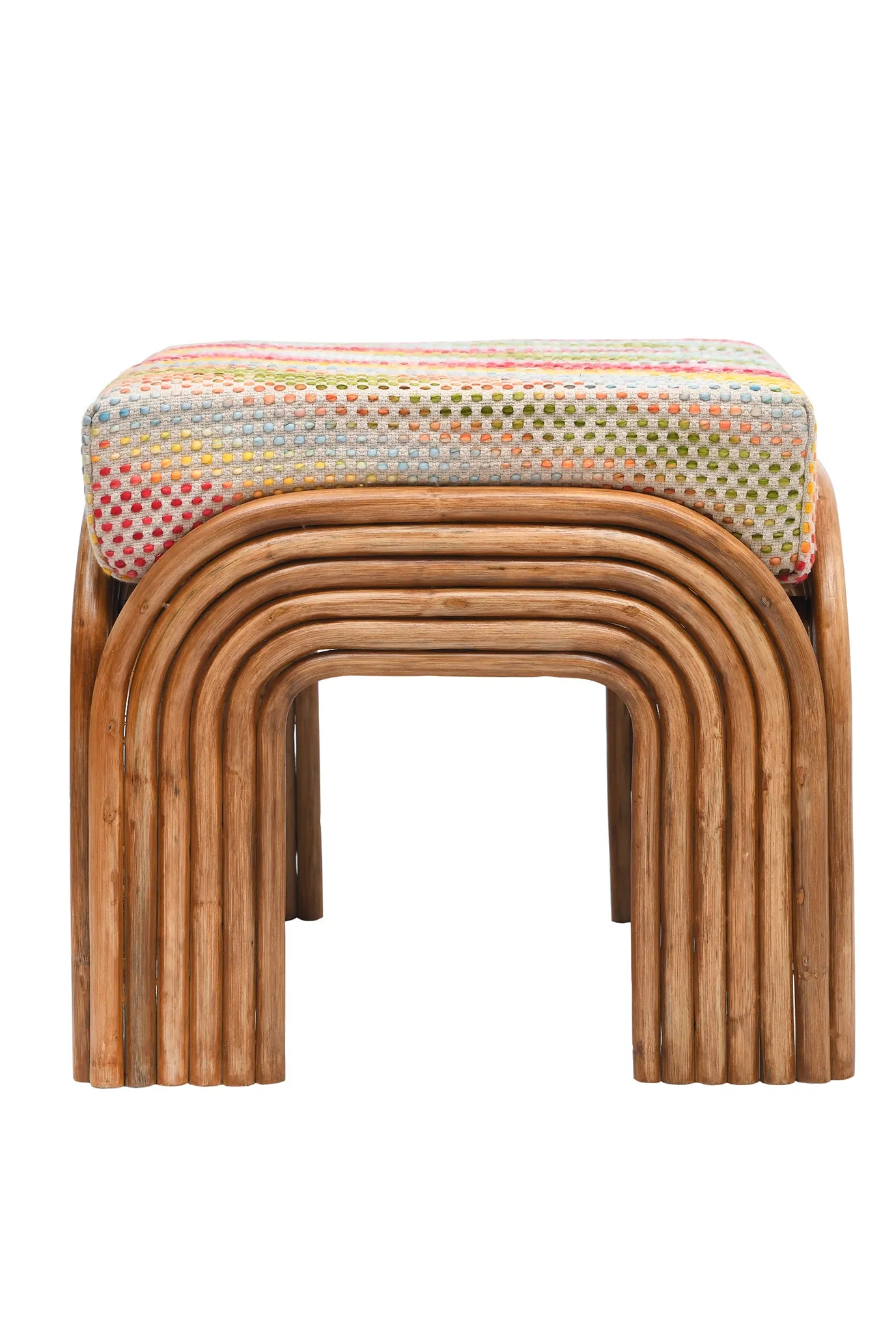 BAMBOO CUSHION OTTOMAN
