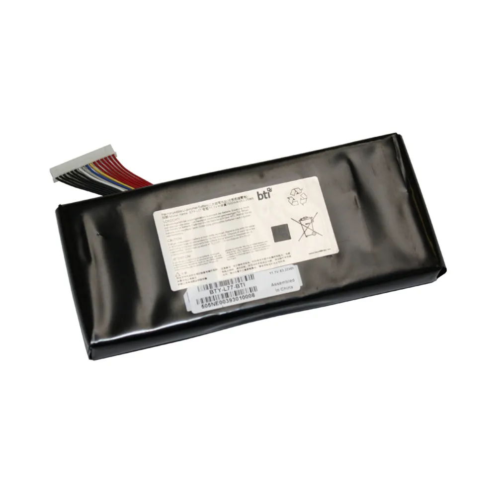 Battery Technology Inc. Bty-L77-Bti Replacement Battery 11.1V 83Whr for MSI