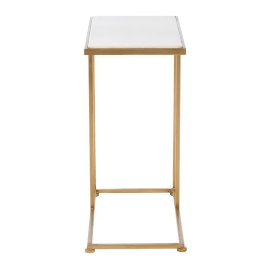 Bella Marble Top Sofa Table Gold Small