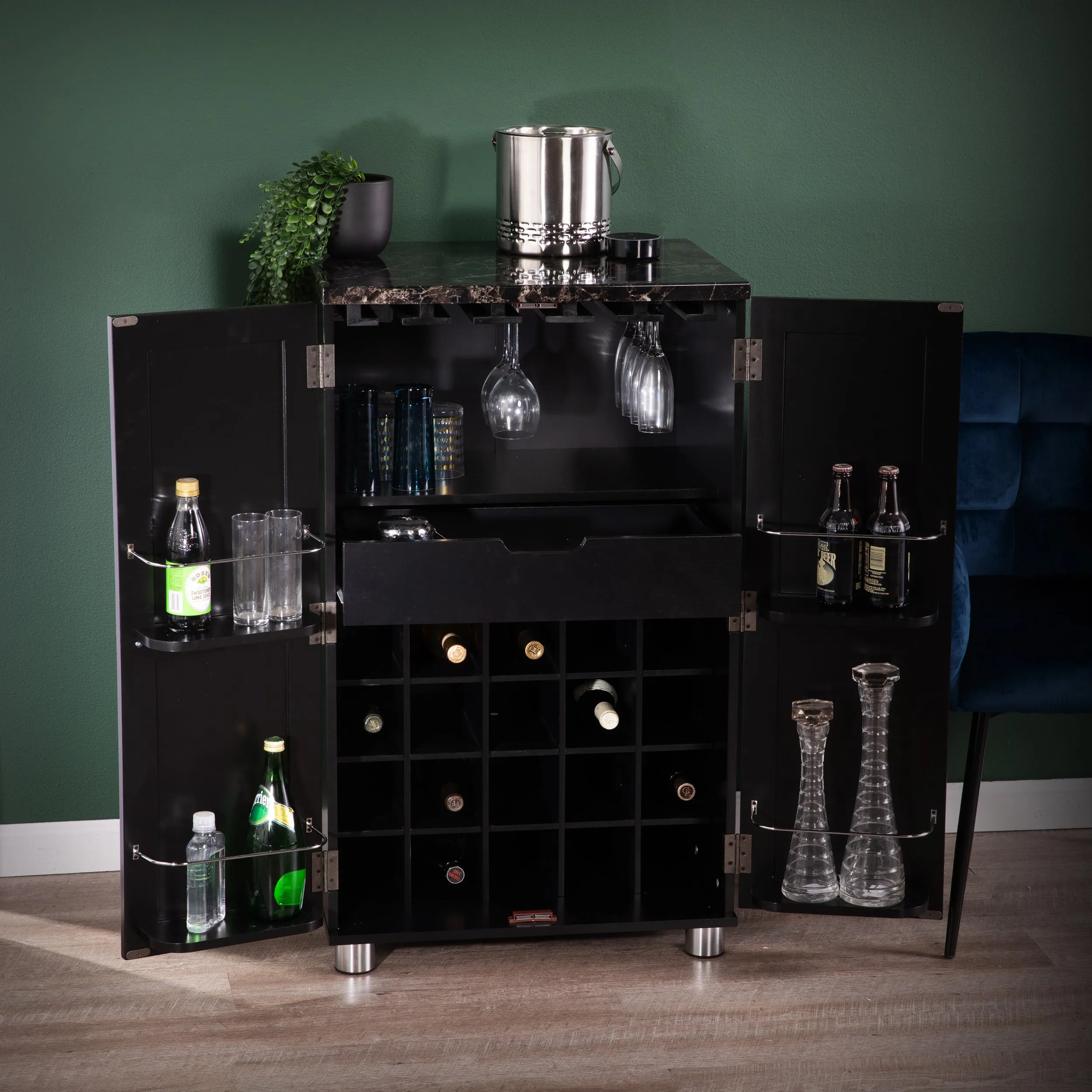 Cape Town Bar Cabinet w/ Wine Storage