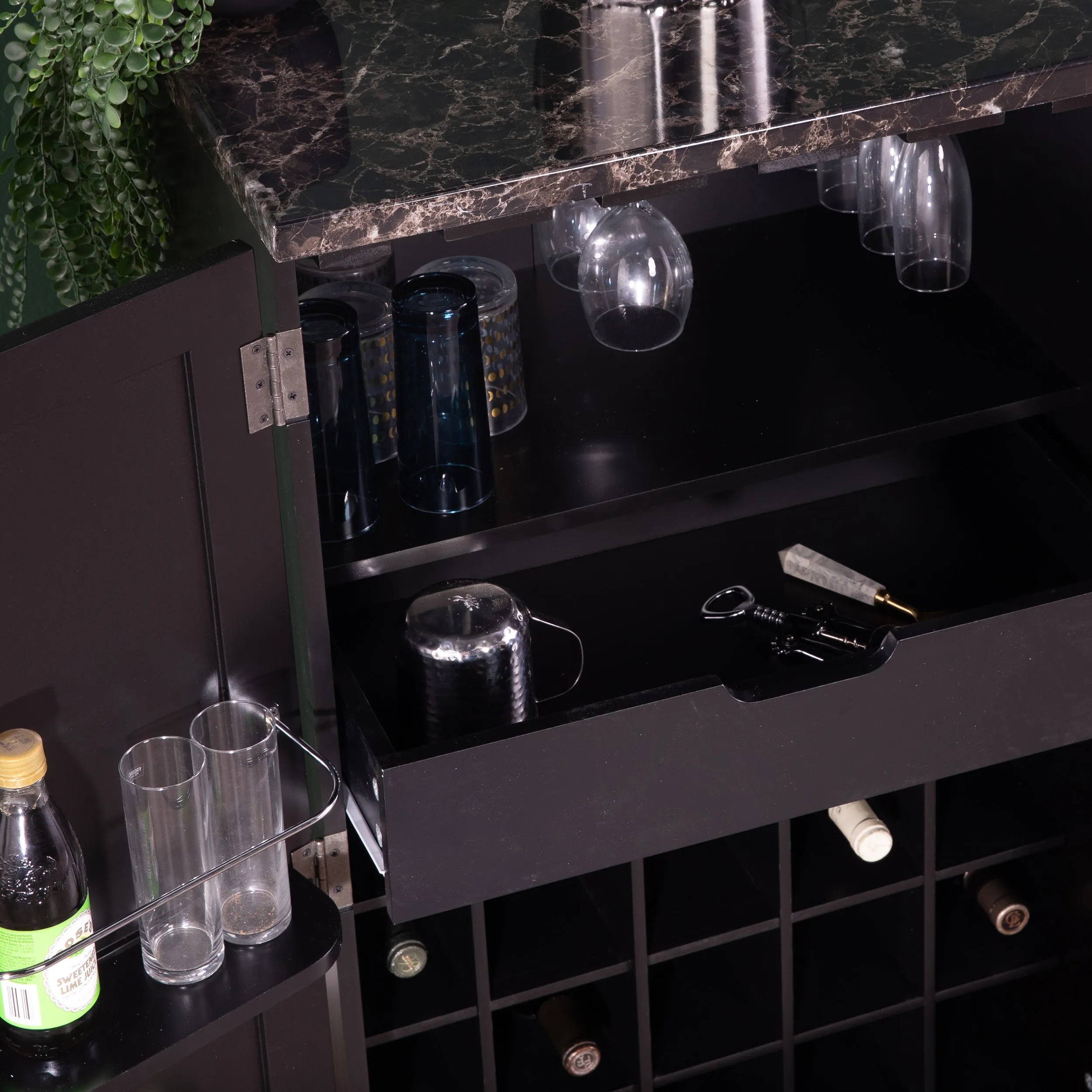 Cape Town Bar Cabinet w/ Wine Storage
