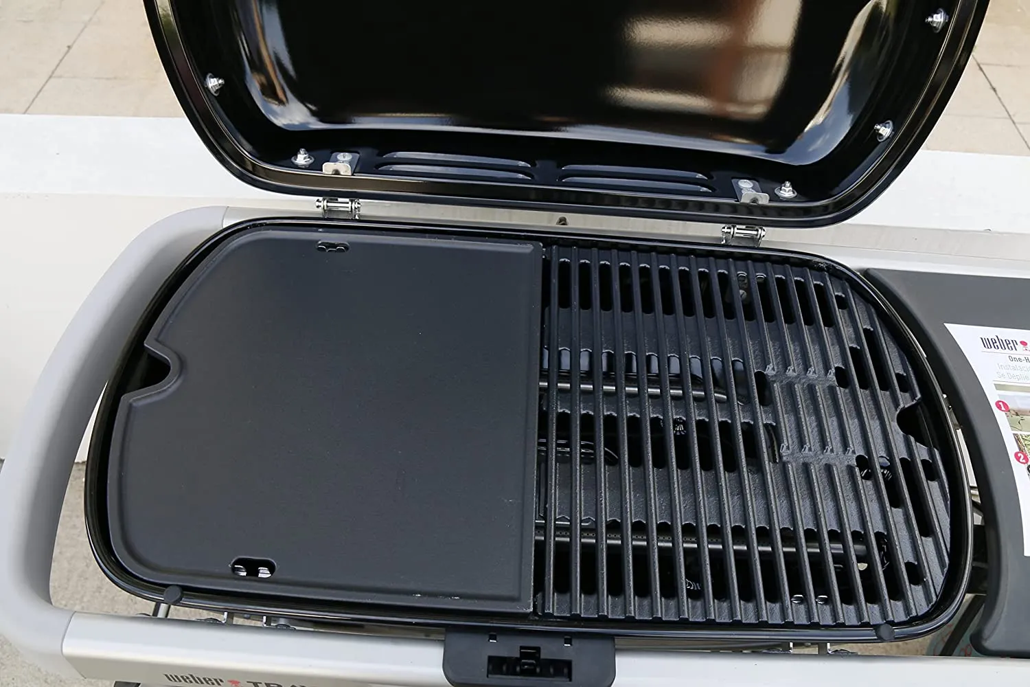 Cast Iron Cooking Griddle for Weber 9010001 Traveler Portable Gas Grill