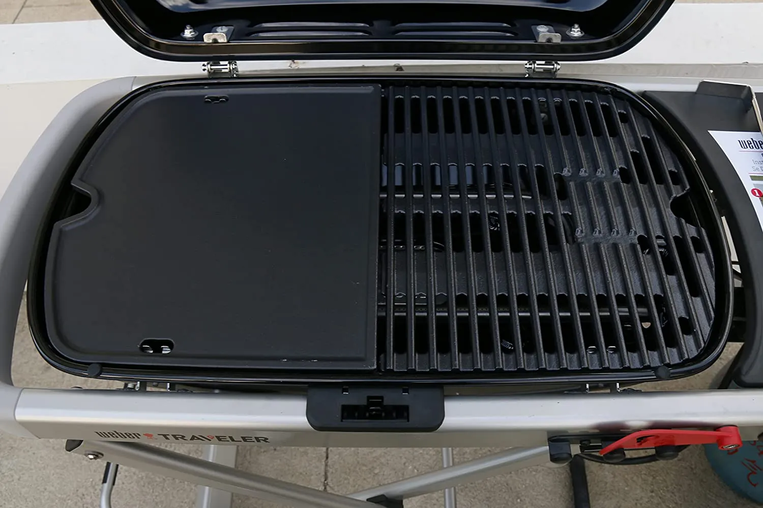 Cast Iron Cooking Griddle for Weber 9010001 Traveler Portable Gas Grill