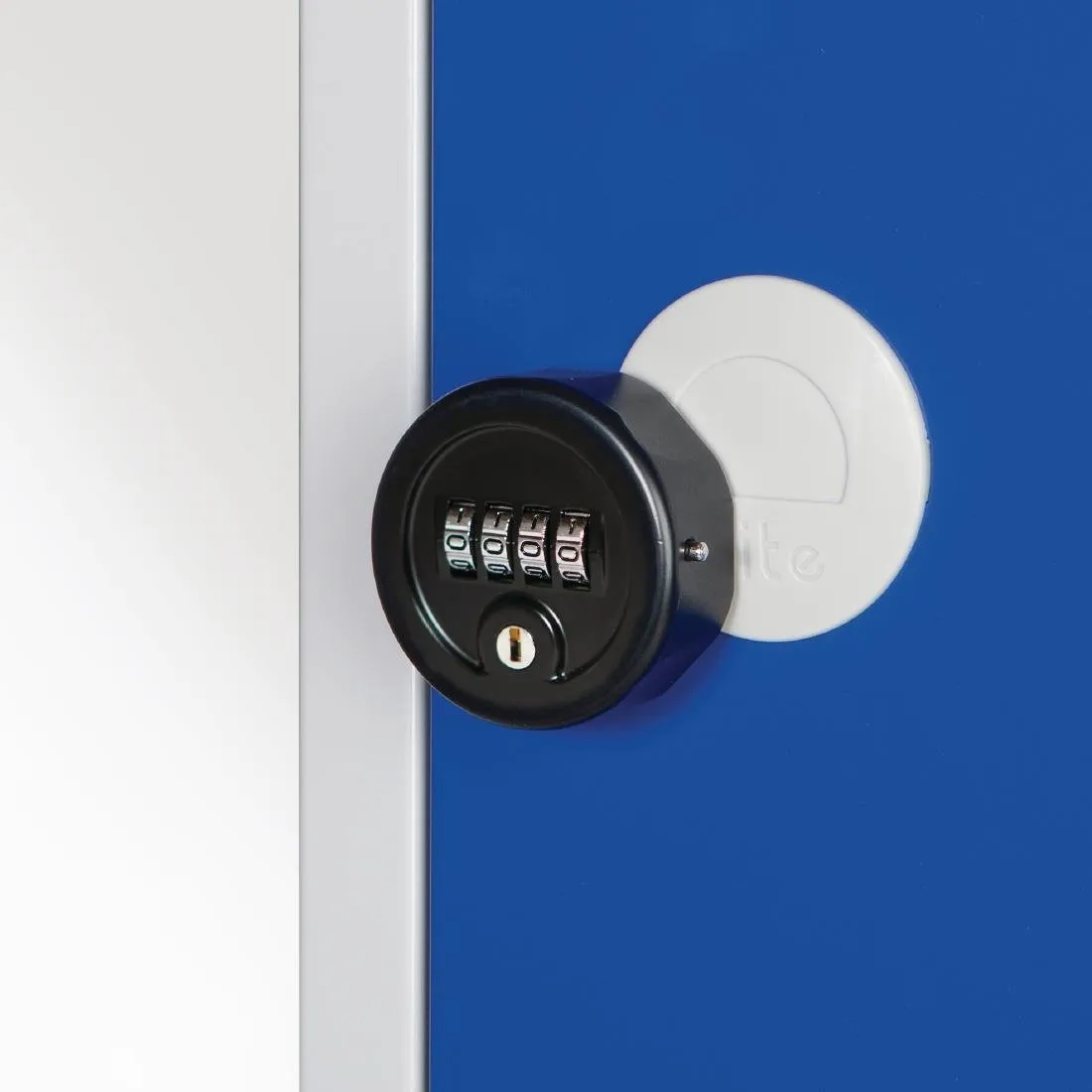 CG617-CLS Elite Five Door Manual Combination Locker Locker Blue with Sloping Top