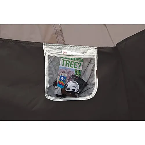 Coleman Camping Tent | 6 Person Cabin Tent with Instant Setup, Brown/Black
