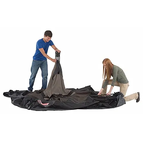 Coleman Camping Tent | 6 Person Cabin Tent with Instant Setup, Brown/Black