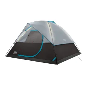 COLEMAN ONESOURCE RECHARGEABLE 4-PERSON CAMPING DOME TENT W/AIRFLOW SYSTEM & LED LIGHTING