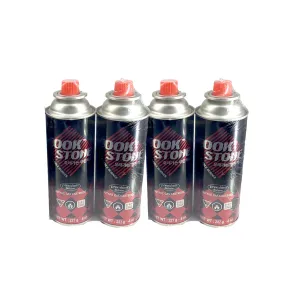 COOK STONE Portable Butane Gas Cartridge 227g - Pack of 4