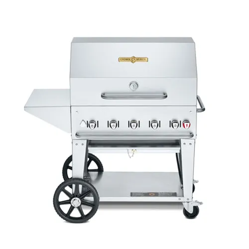 Crown Verity CV-MCB-36PKG 36" Propane Gas Mobile Outdoor Grill