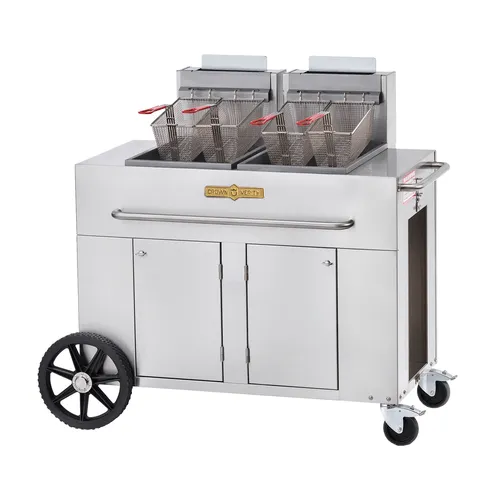Crown Verity CV-PF-2 Outdoor Gas Fryer - (2) 40 lb Vats | Denson CFE