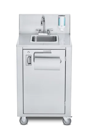 Crown Verity CV-PHS-4C 38 1/3"H Portable Sink w/ 6"D Bowl, Soap Dispenser | Denson CFE