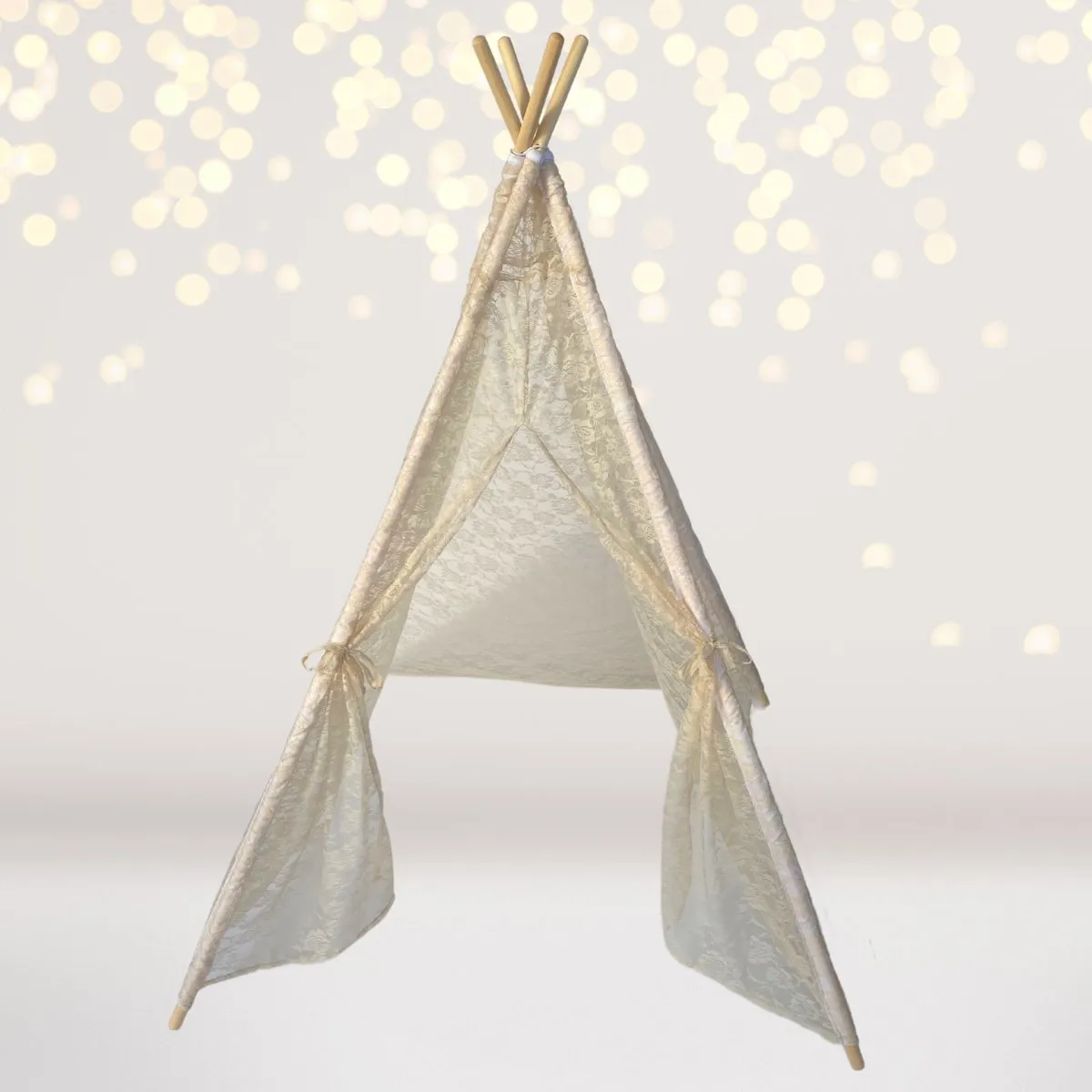 Dainty Lace Kids Teepee Tent, Children's Lace Tent