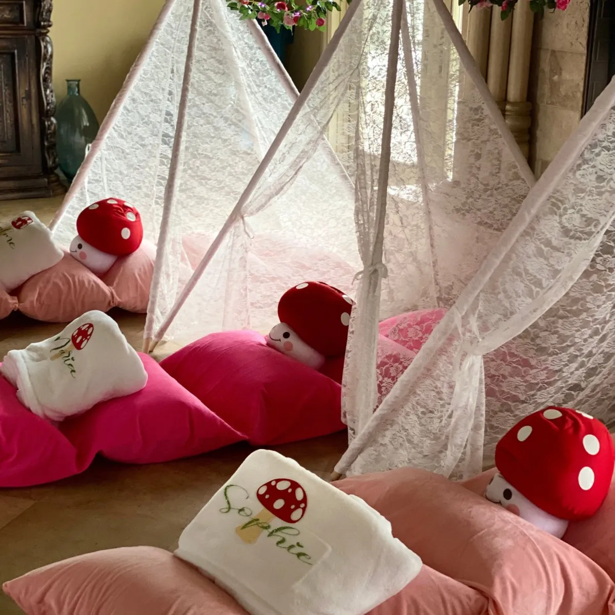 Dainty Lace Kids Teepee Tent, Children's Lace Tent