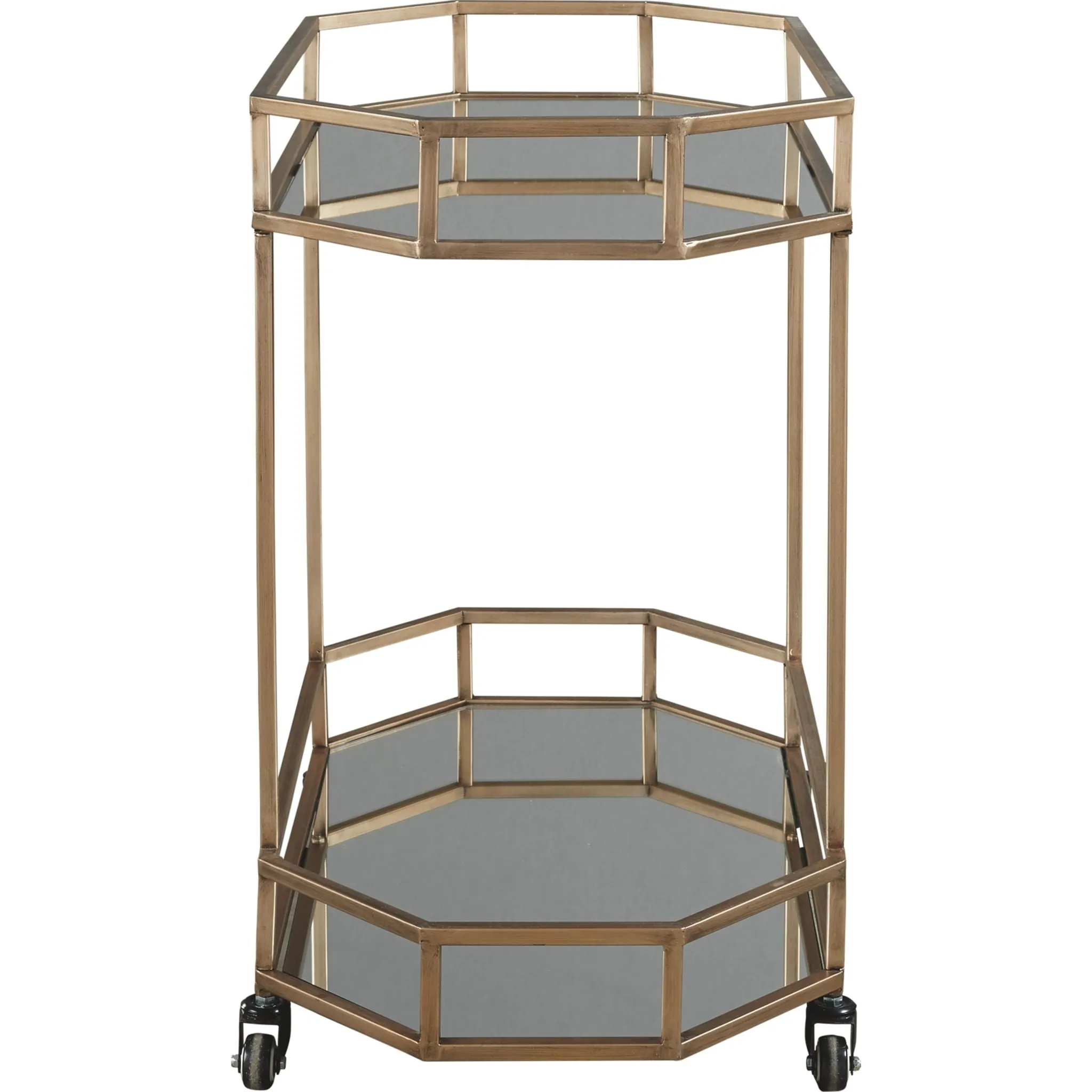 Daymont Bar Cart - Gold Finish