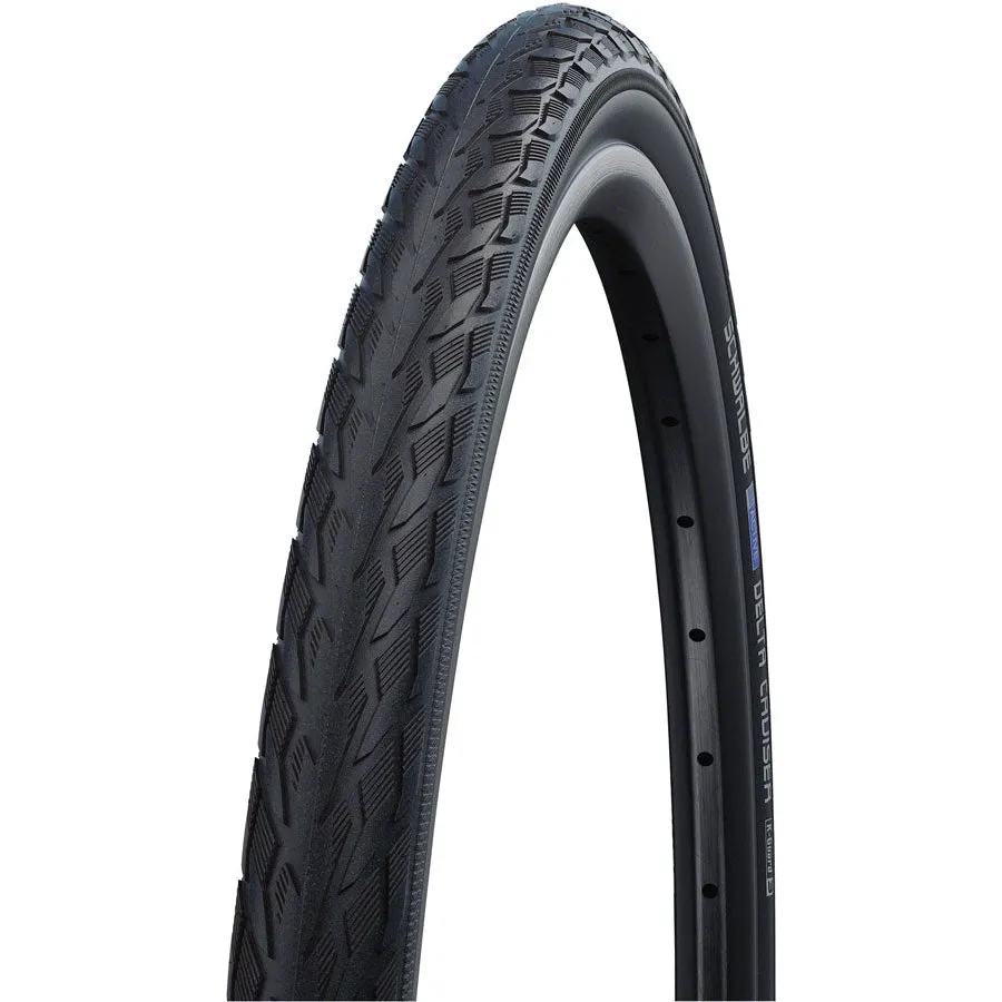 Delta Cruiser Plus Road Bike Tire - 700 x 45, Clincher, Wire, Black/Reflective, PunctureGuard, SBC, E-25