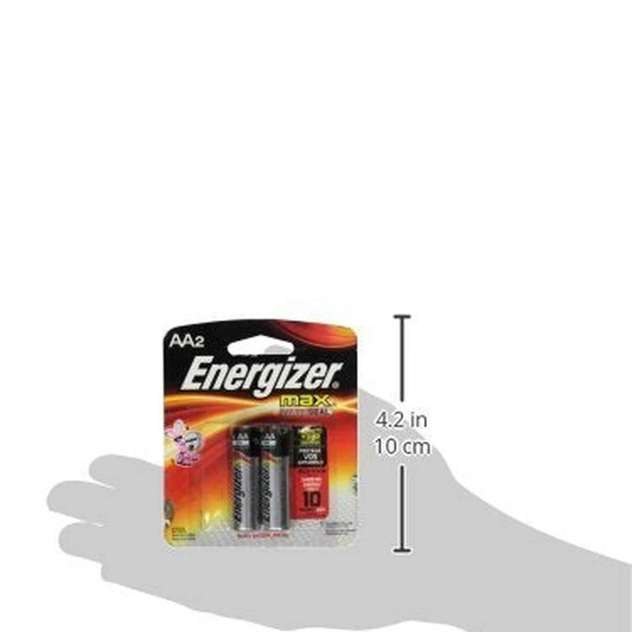 Energizer E91BP-2 AA Size Alkaline General Purpose Battery, AA - Alkaline - 1.5 V DC - 48-2 Packs (96 Batteries Total)