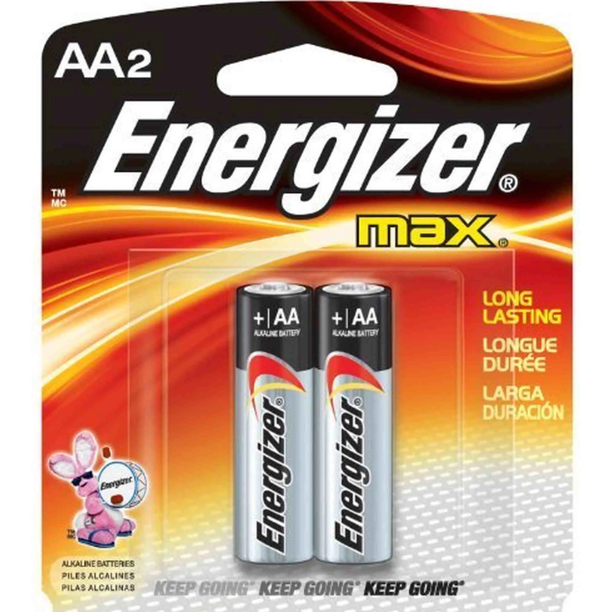 Energizer E91BP-2 AA Size Alkaline General Purpose Battery, AA - Alkaline - 1.5 V DC - 48-2 Packs (96 Batteries Total)