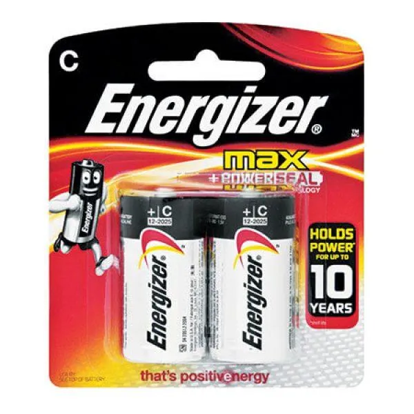 Energizer Max: C Batteries - 2 Pack