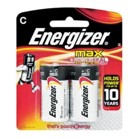 Energizer Max: C Batteries - 2 Pack