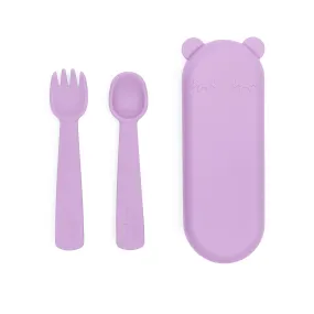 Feedie® Fork & Spoon Set - Lilac