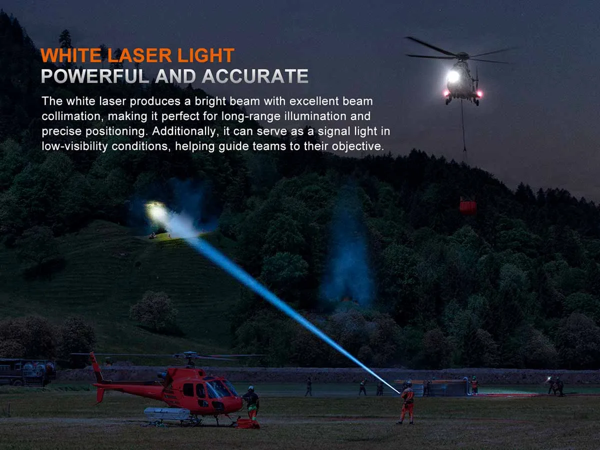Fenix LR36R White Laser Flashlight with 10,000 Lumen Floodlight