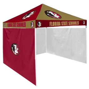Florida State Seminoles NCAA 9' x 9' Checkerboard Color Pop-Up Tailgate Canopy Tent With Side Wall