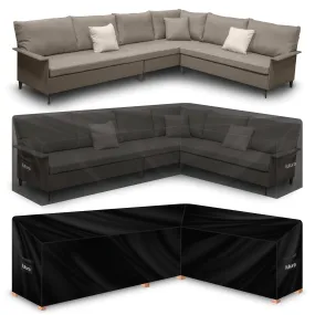 Futura Garden Furniture Cover Weatherproof 260 x 210 x 87 x 80cm V Shaped Heavy Duty Rip Resistant Oxford Fabric