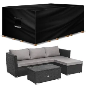 Futura Garden Furniture Cover Weatherproof 270 x 180 x 89cm Rectangular Heavy Duty Rip Resistant Oxford Fabric