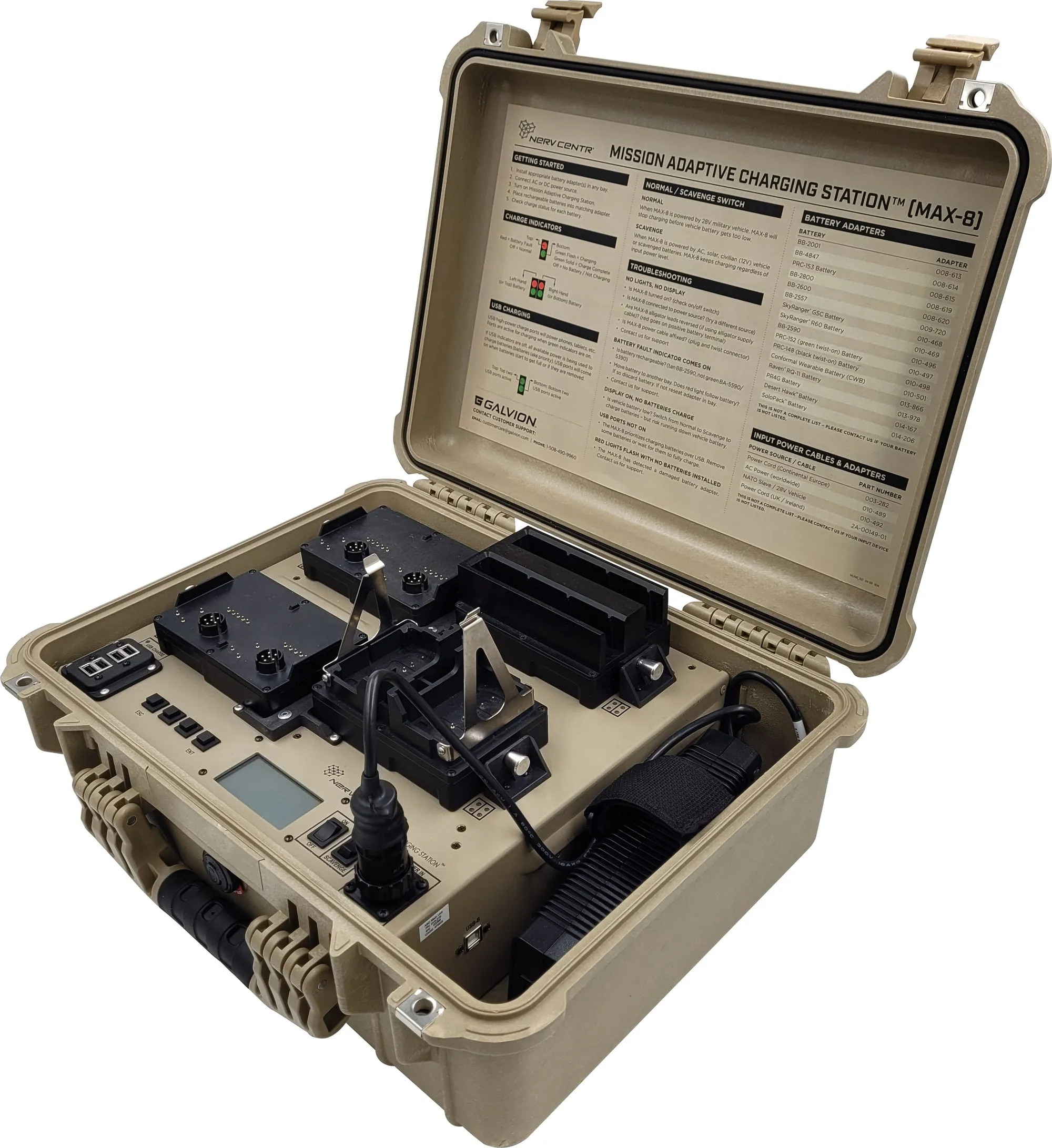 Galvion Mission Adaptive Charging Station (MAX-8)