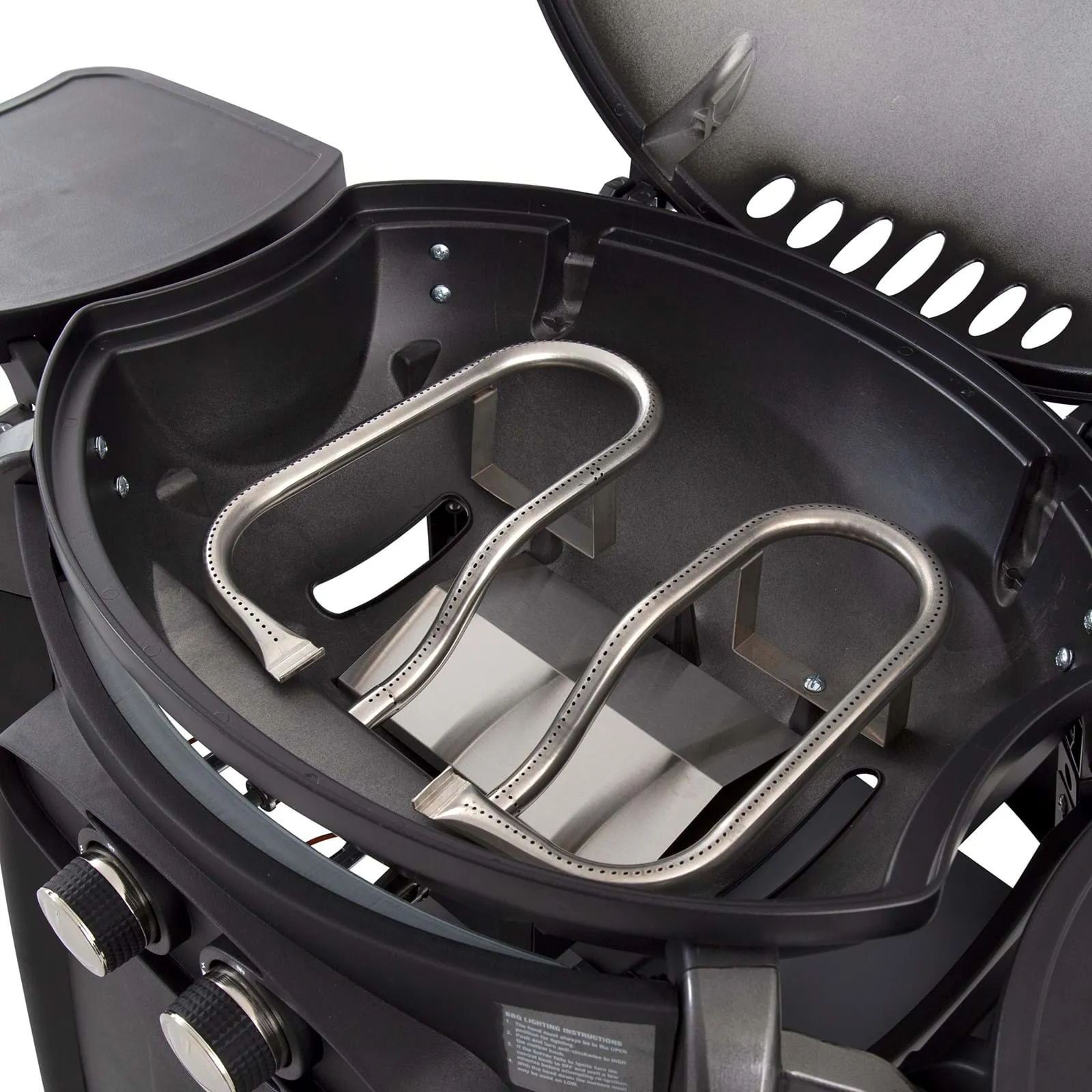 Gasmate Odyssey 2 Burner Trolley BBQ Matt Grey