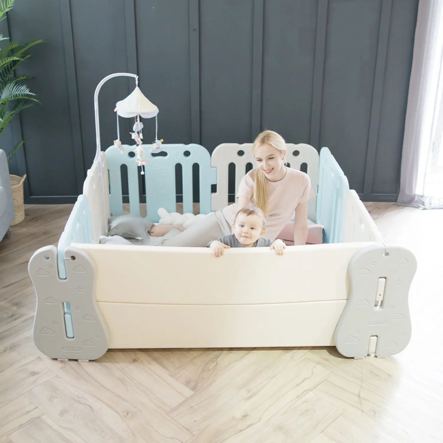 GGUMBI World Guard Baby Room Set (Basic Guard   Clean Mat)
