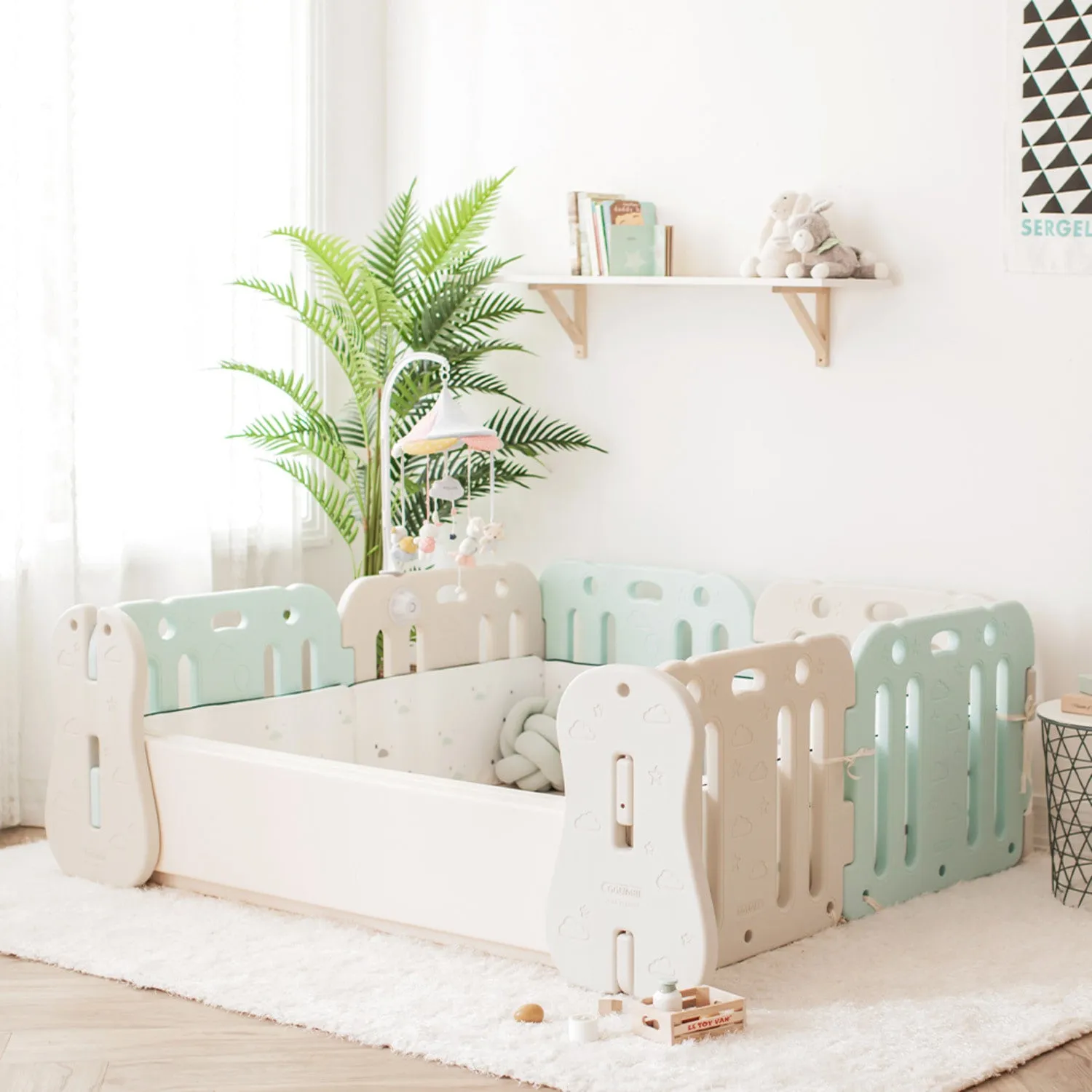 GGUMBI World Guard Baby Room Set (Basic Guard   Clean Mat)