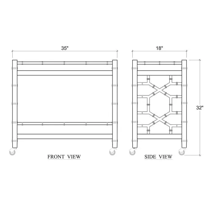 Grosvenor Drinks Trolley in True White