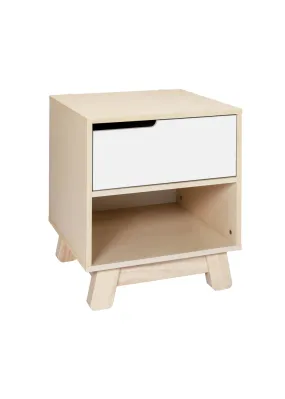 HUDSON NIGHTSTAND WITH USB PORT - WASHED NATURAL/WHITE