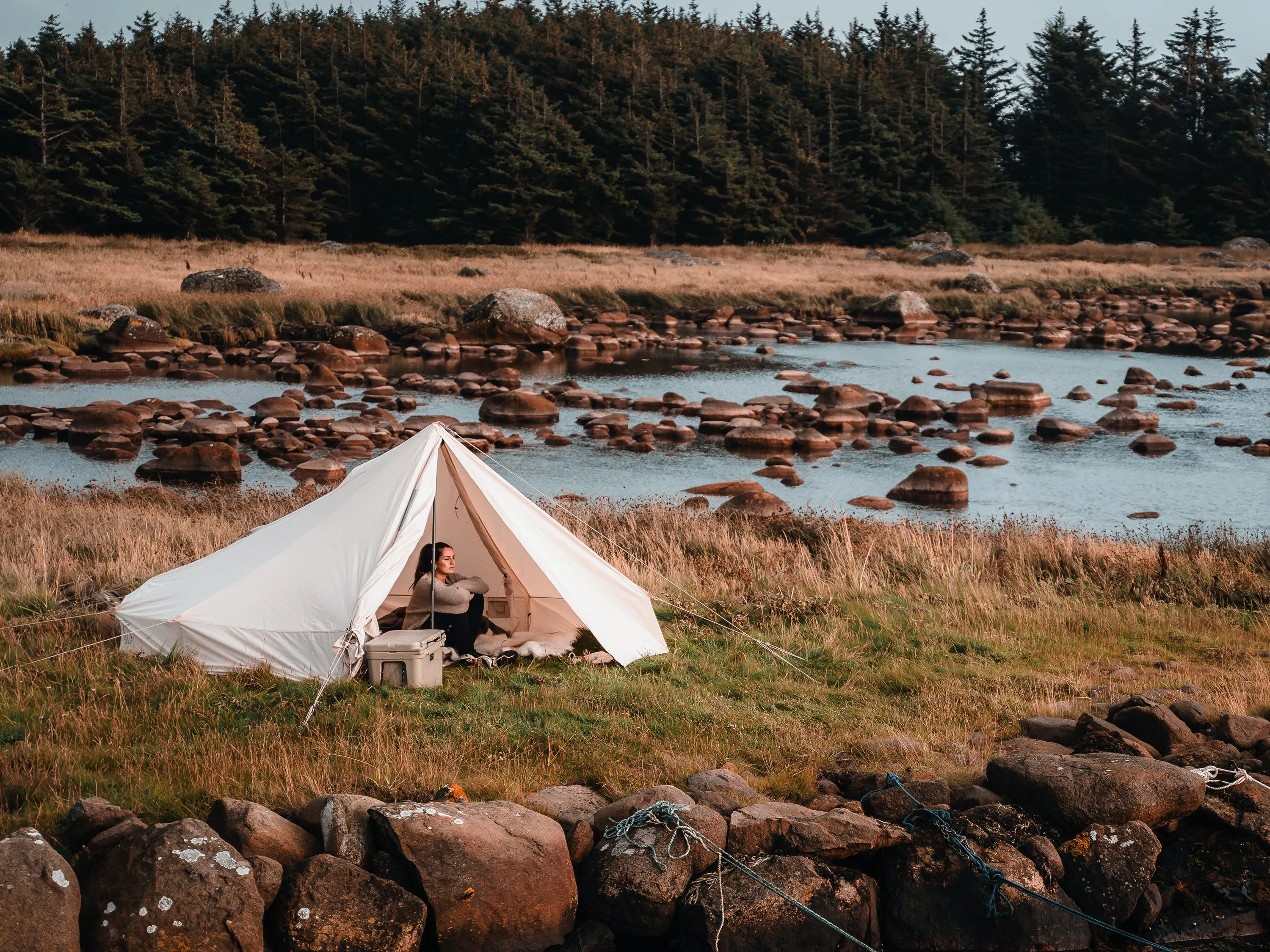 Jarnvid 8 m² technical cotton tent - 8 m² - Sandshell